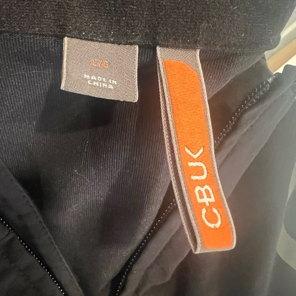 CBUK Men’s Medium Weight Jacket Black Green Orange Size Large Mesh Zip Pockets - Picture 7 of 7